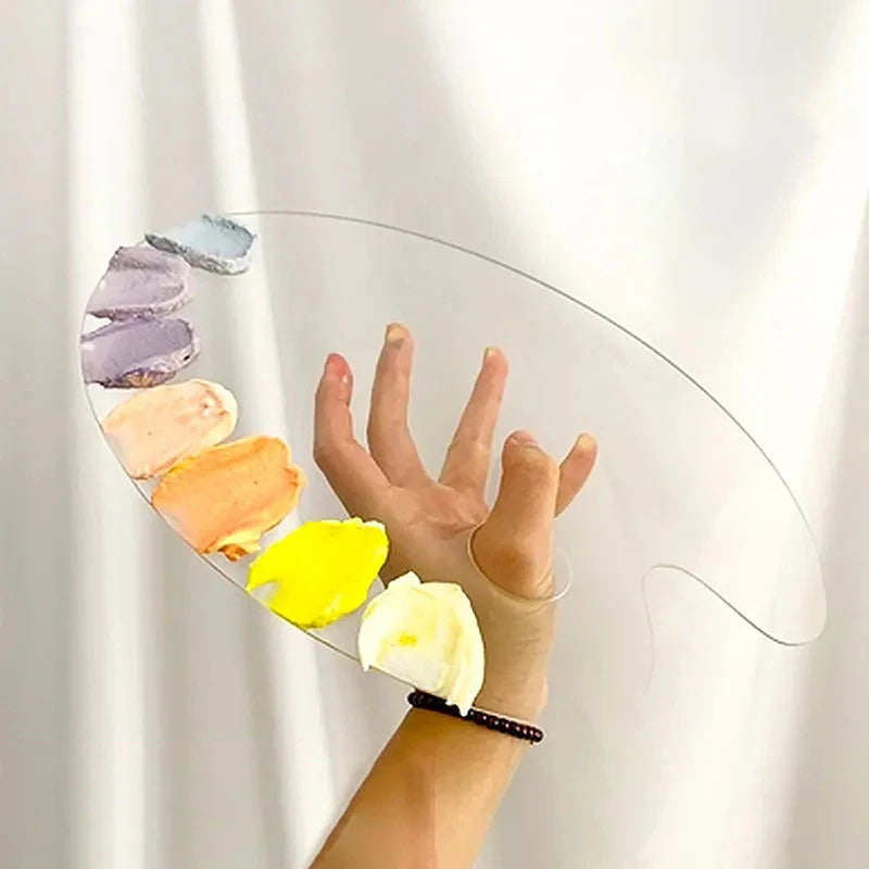 Transparent Acrylic Palette for Oil, Gouache & Fine Art Paint Painting Palette Babs