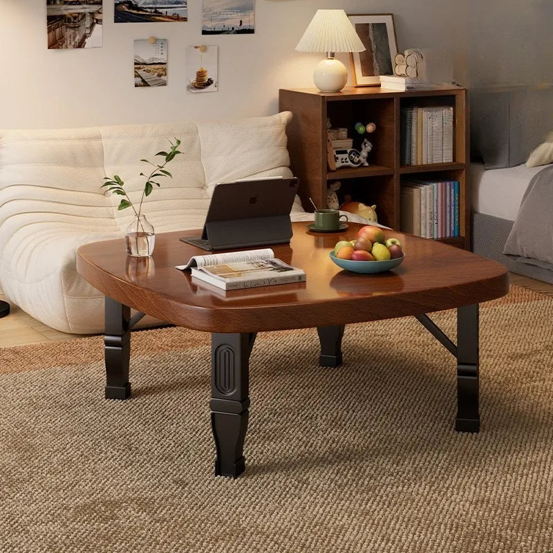 Folding Tatami Coffee Table – Minimalist Low Side Table 80cm Folding Coffee Table Babs