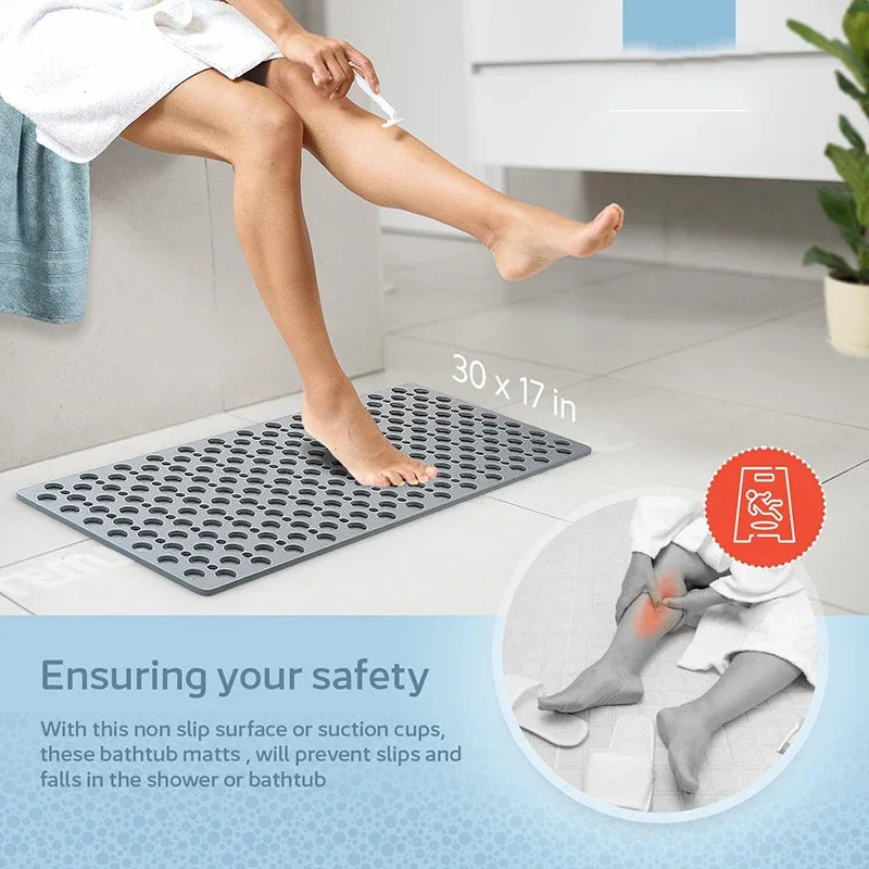 Diatomite Anti-Slip Bath Mat | Suction Cups & Drain Holes Anti-Slip Bath Mat Babs
