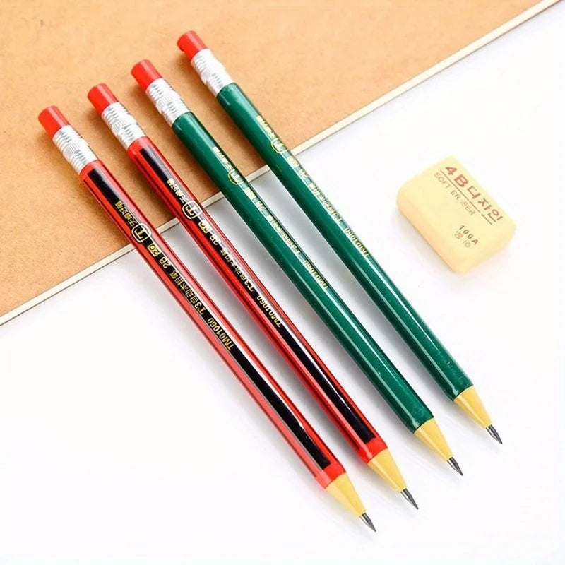 3-Pack 2.0mm 2B Mechanical Pencils for Drawing & Writing Mechanical Pencil Set Babs