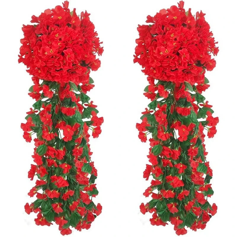 Artificial Rose Vine Garland for Weddings, Arches & Backdrops Artificial Flower Garland Babs color 3 2 pcs