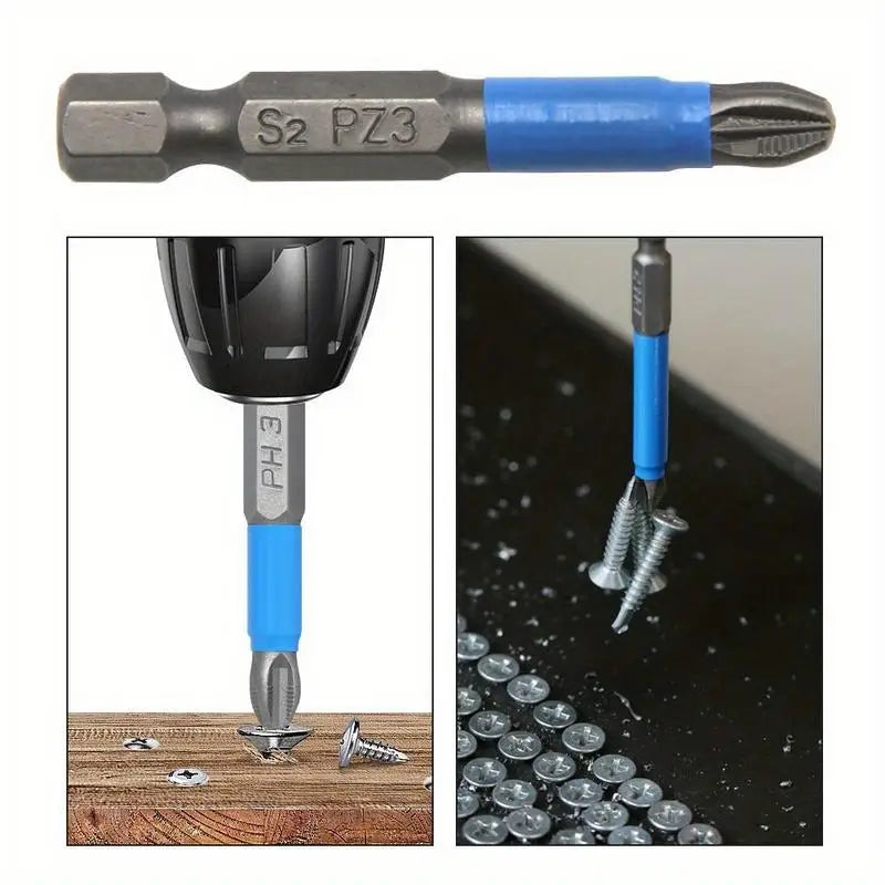 6pc Hex Anti-Skid Electric Screwdriver Bit Set PH PZ Cross Head Screwdriver Bit Set Babs
