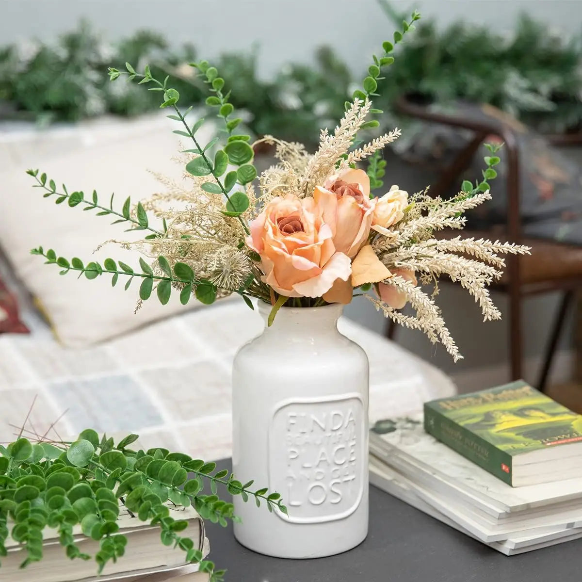 Artificial Eucalyptus Stems 10/20 Pcs – Fake Plant Decor Artificial Plant Stems Babs