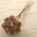 Artificial Lavender Prickly Ball Bouquet – Faux Flower Decor Artificial Flower Bouquet Babs Brown