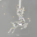 Acrylic Christmas Ornaments – Elk, Angel & Bell Pendants 2024 Christmas Tree Ornaments Babs Deer
