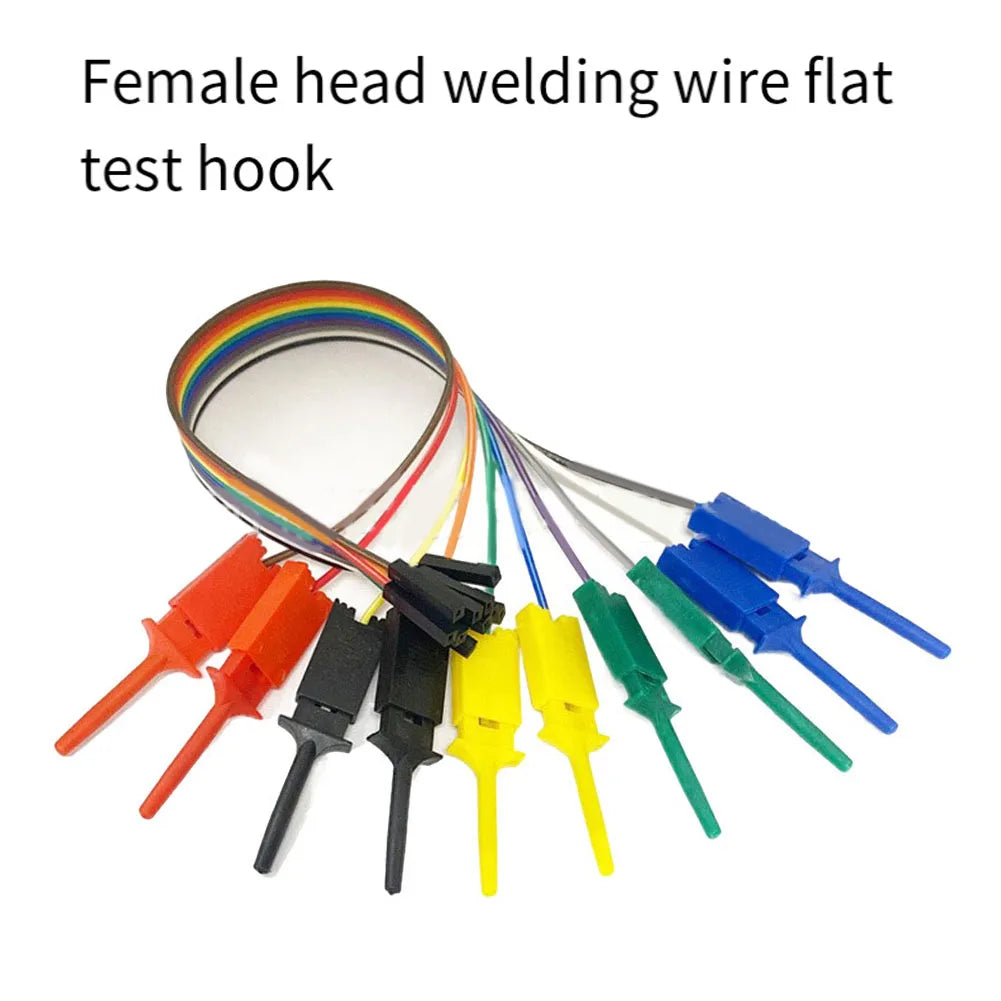 20cm 10-Pin Logic Analyzer Test Hook Clip Cable – 5 Colors Logic Analyzer Probe Babs