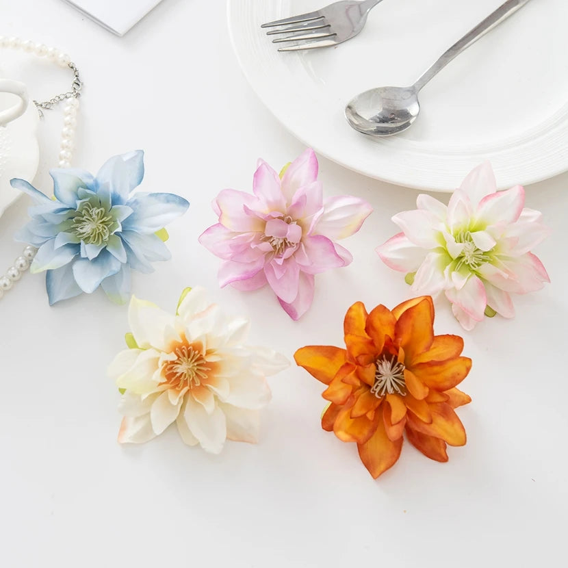 Silk Lotus Artificial Flowers 10/20pcs | Wedding & Home Décor Artificial Silk Flowers Babs