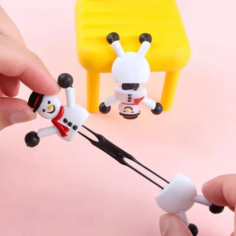 Sticky Snowman Stretchy Wall Climbing Toys – 5-20Pcs Xmas Gift Novelty Stretchy Toy Babs