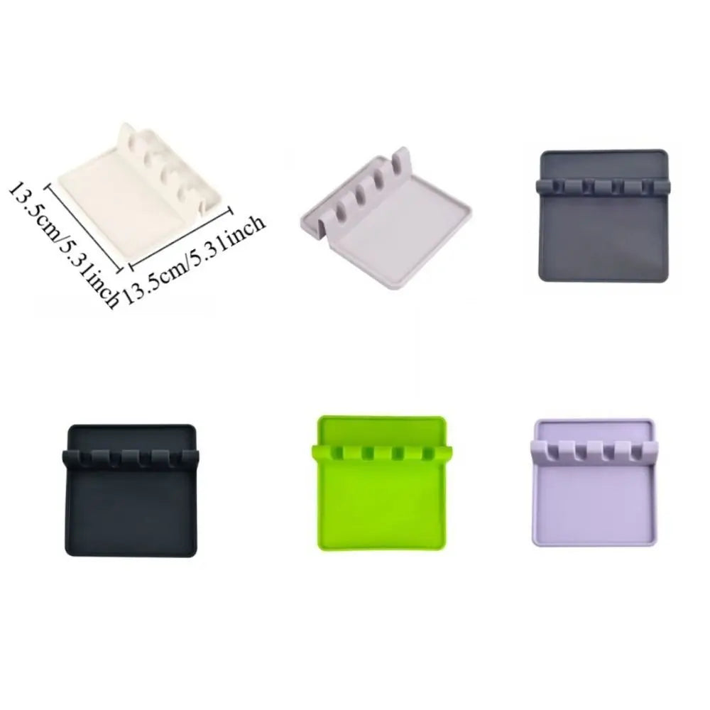 Silicone Kitchen Utensil Holder Rack – Heat-Resistant, Non-Slip Utensil Holder Rack Babs