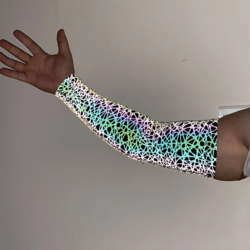 Men's Reflective Arm Sleeves – UV Protection for Cycling & Sports Sports Arm Sleeves Babs
