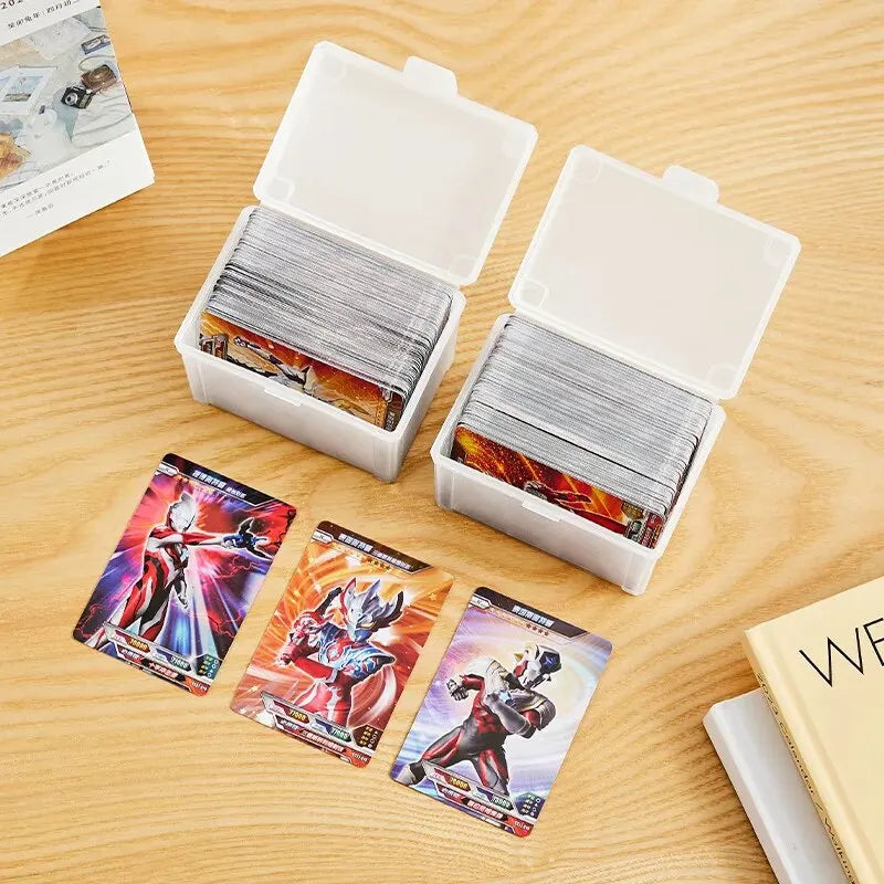 2-Pack Flip-Top Trading Card Storage Box | Dust-Proof Organizer Card Storage Box Babs