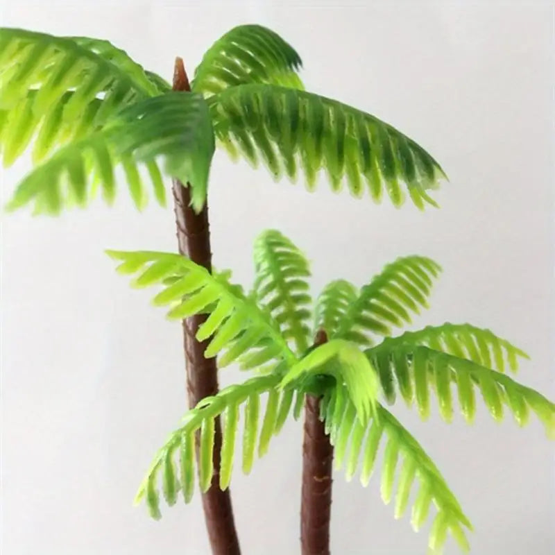 5-Pack Mini Coconut Palm Trees Fish Tank Aquarium Decor Aquarium Decoration Babs