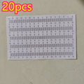 20PCS Self-Adhesive Ruler Stickers 0–15cm Scale Labels Adhesive Ruler Stickers Babs 20pcs-B