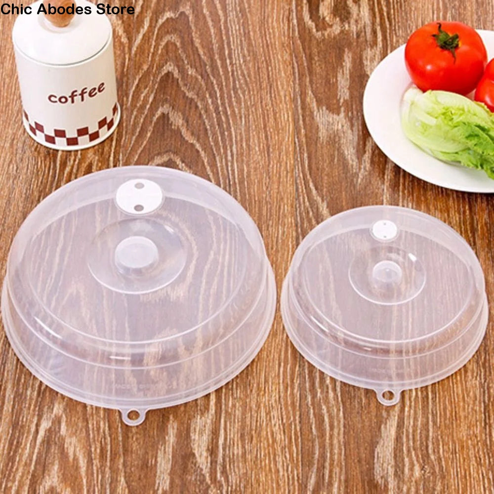 Transparent Stackable Anti-Splatter Food Cover Lid with Steam Vents Food Cover Lid Babs