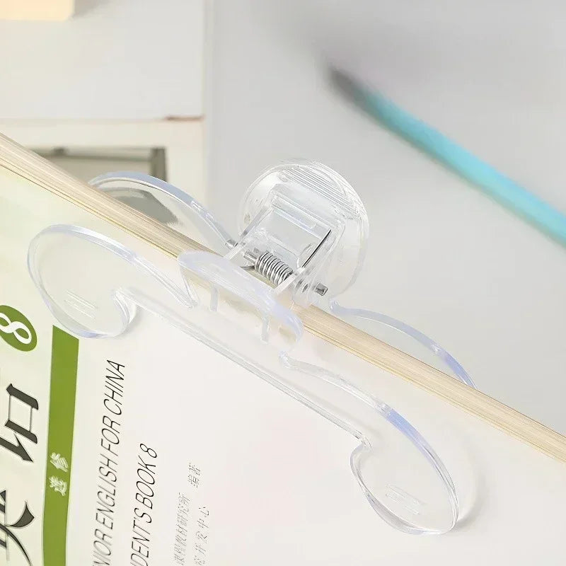 Transparent Book Clip Stand – Hands-Free Reading Aid Book Clip Stand Babs