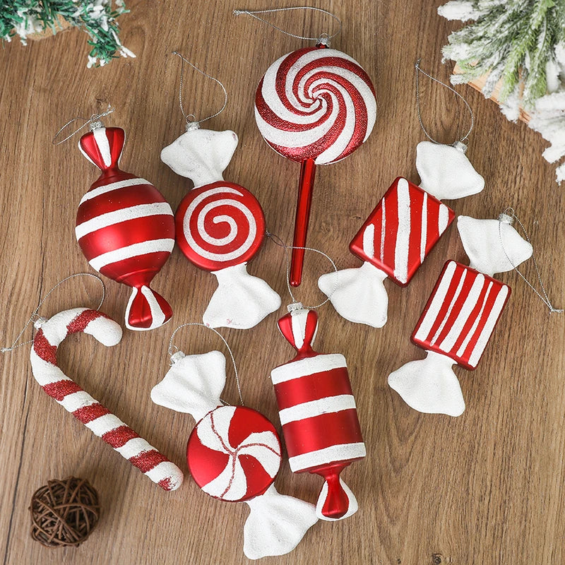 Christmas Lollipop Candy Cane Tree Hanging Ornaments 2024 Christmas Tree Ornament Babs