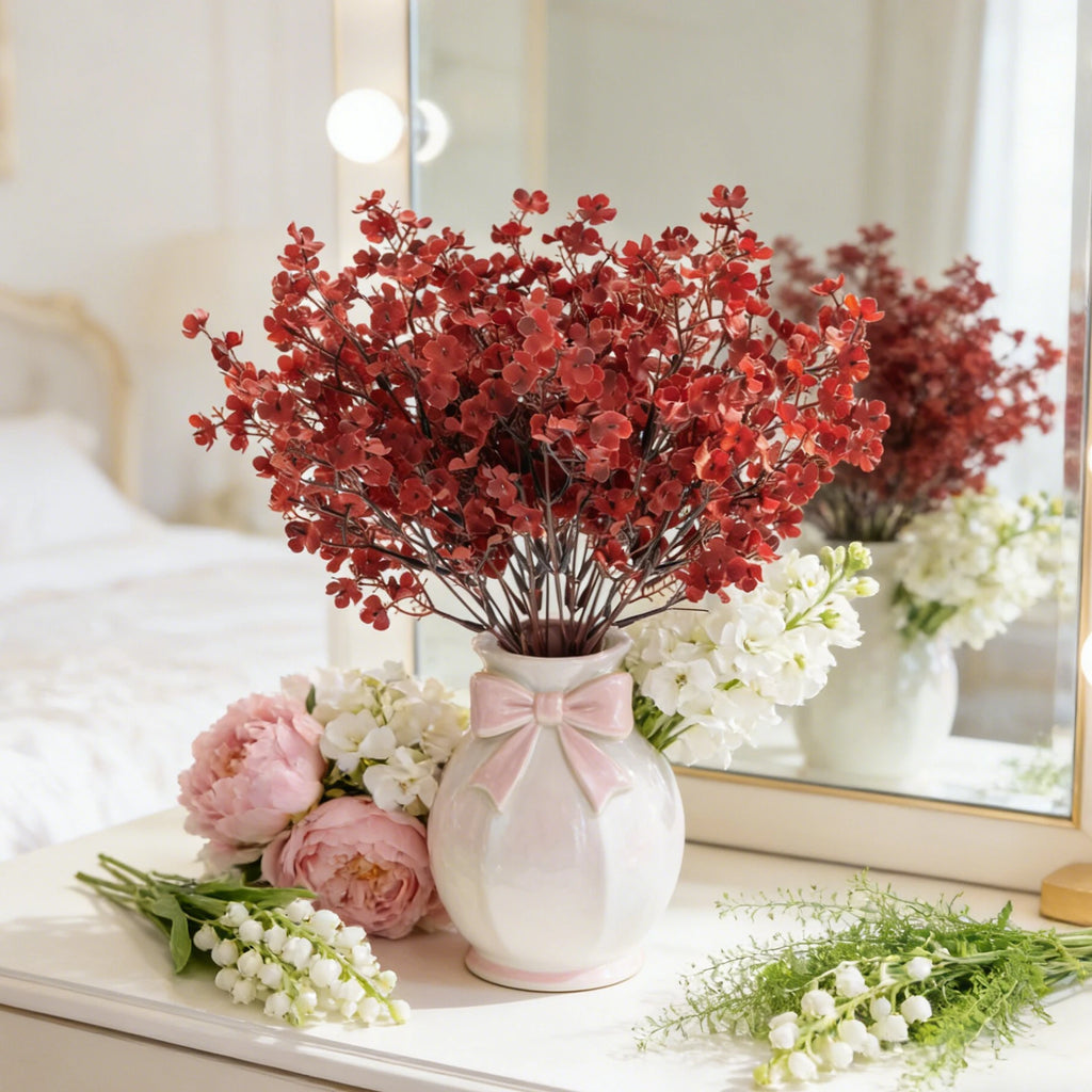 Artificial Silk Gypsophila Flowers – Wedding & Home Décor Artificial Flower Bouquet Babs
