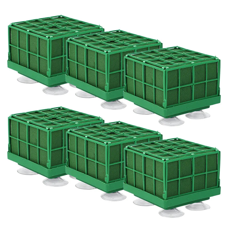 Square Flower Foam Blocks with Suction Cup – 1-4 Pcs Floral Foam Holder Babs