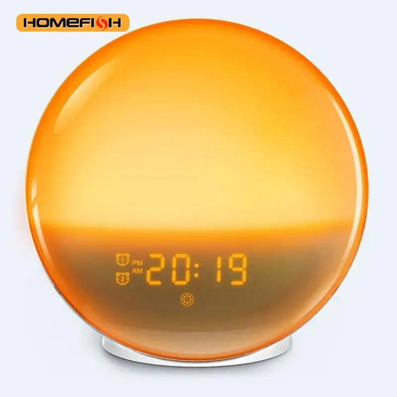 Sunrise Alarm Clock – FM Radio, Nature Sounds & Color Night Light Sunrise Alarm Clock Babs 6688J