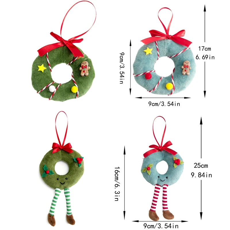 Plush Christmas Tree Ornaments – Round Doll Pendants & Decor Christmas Tree Ornament Babs