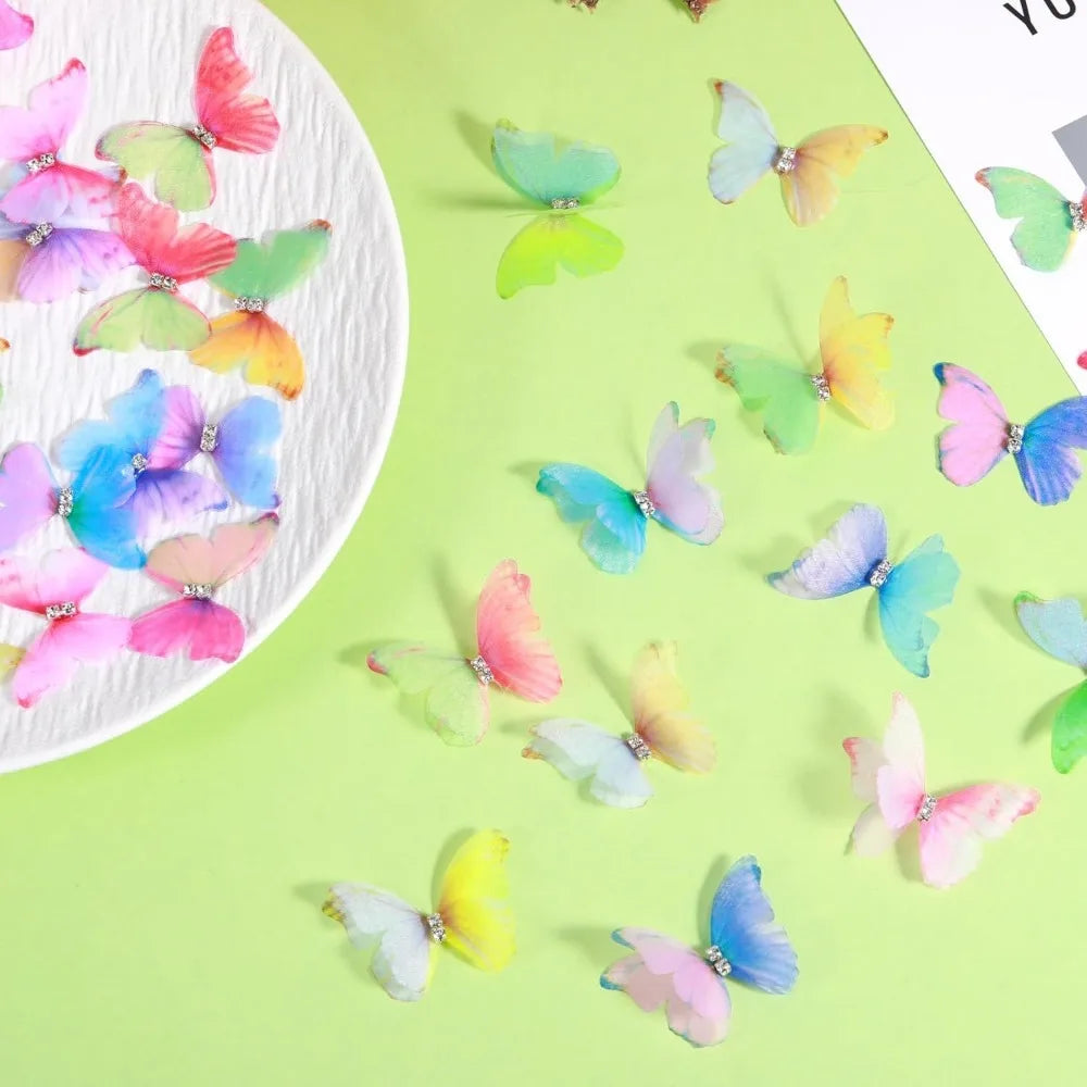 Artificial Butterfly Decorations 30/50 Pcs – DIY Wedding & Craft Artificial Craft Butterflies Babs