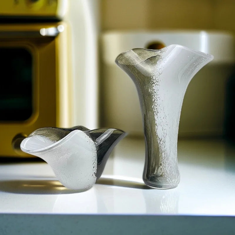 Modern Luxury Glass Vase | Minimalist Home Décor Flower Vase Decorative Glass Vase Babs