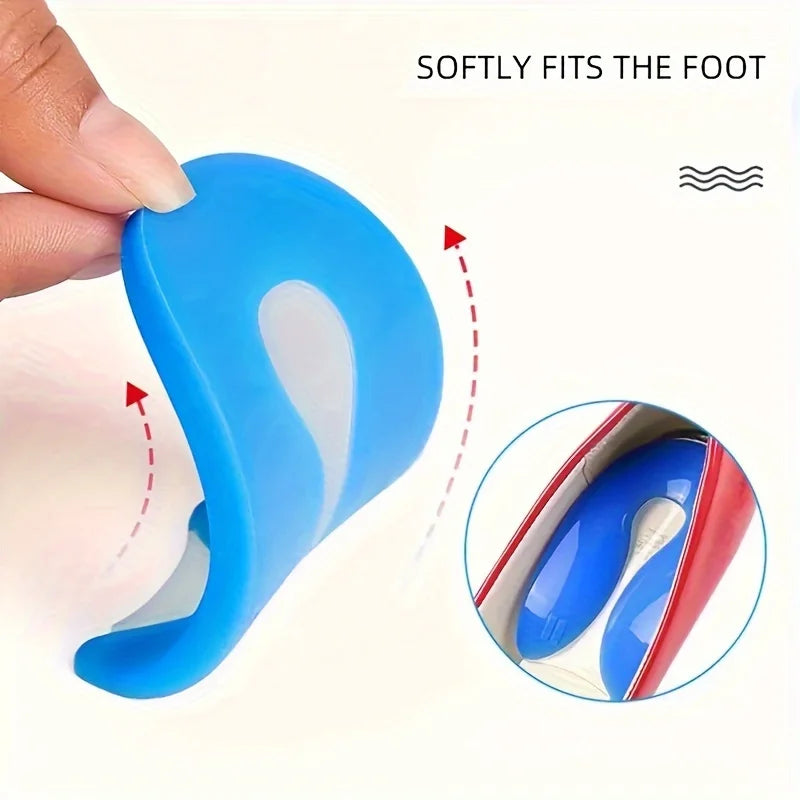 Silicone U-Shaped Heel Cushion Pads – Shock-Absorbing Insole Heel Cushion Insole Babs