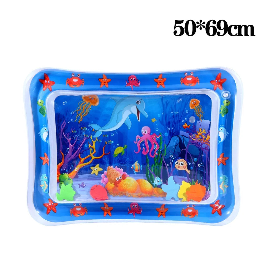 Inflatable Water Play Mat for Cats, Dogs & Babies | PVC Sensory Pet Water Play Mat Babs Style A