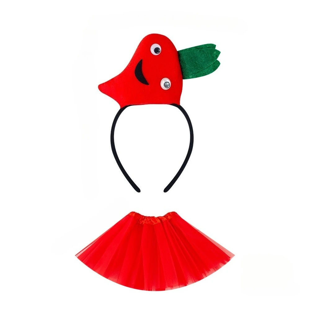 Cute Carrot Hair Hoop – Cosplay Headwear for Kids & Adults Costume Hair Hoop Babs red headbandskirt for teens or women