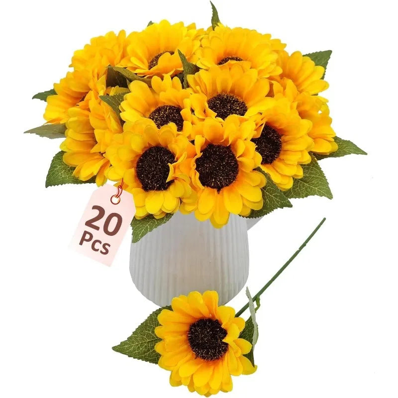 Silk Artificial Sunflowers for Wedding, Home & Party Décor Artificial Silk Flowers Babs