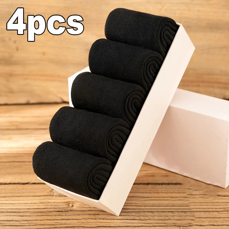 Thick Winter Knit Socks for Men & Women – 2 Pairs (4pcs) Winter Knit Socks Babs