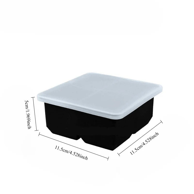 2-Pack Large Silicone Ice Cube Molds – Square & Ball Trays Ice Cube Mold Babs