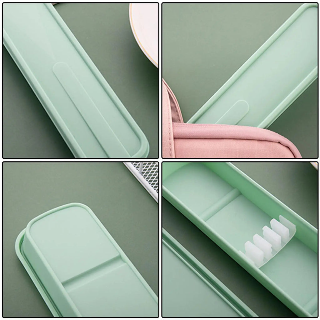 Portable Travel Utensil Case – Eco-Friendly Cutlery Storage Box Travel Utensil Case Babs