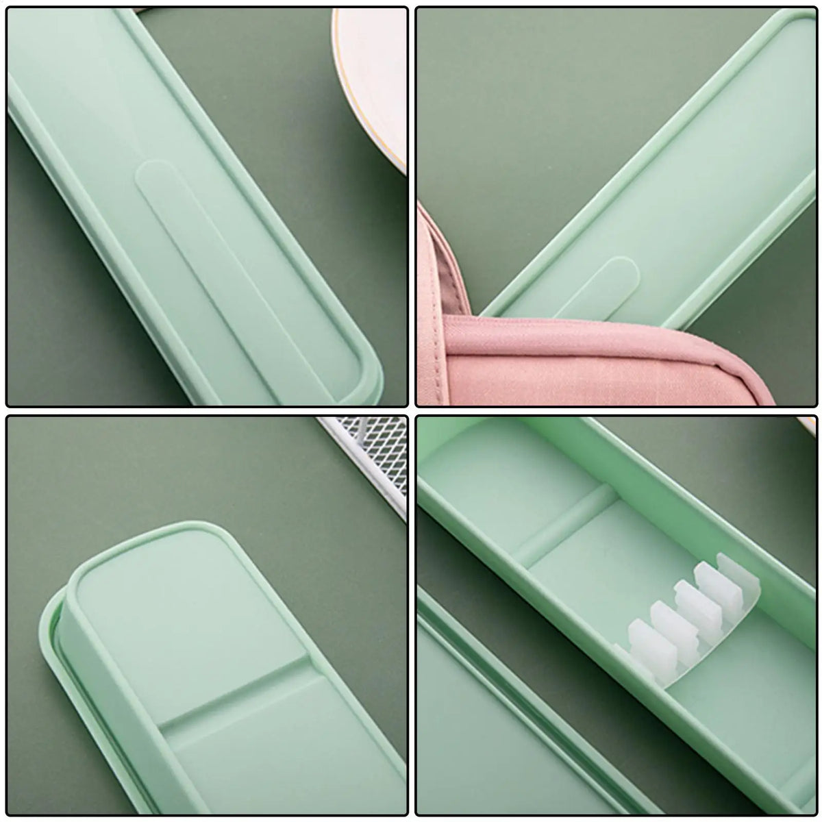 Portable Travel Utensil Case – Eco-Friendly Cutlery Storage Box Travel Utensil Case Babs