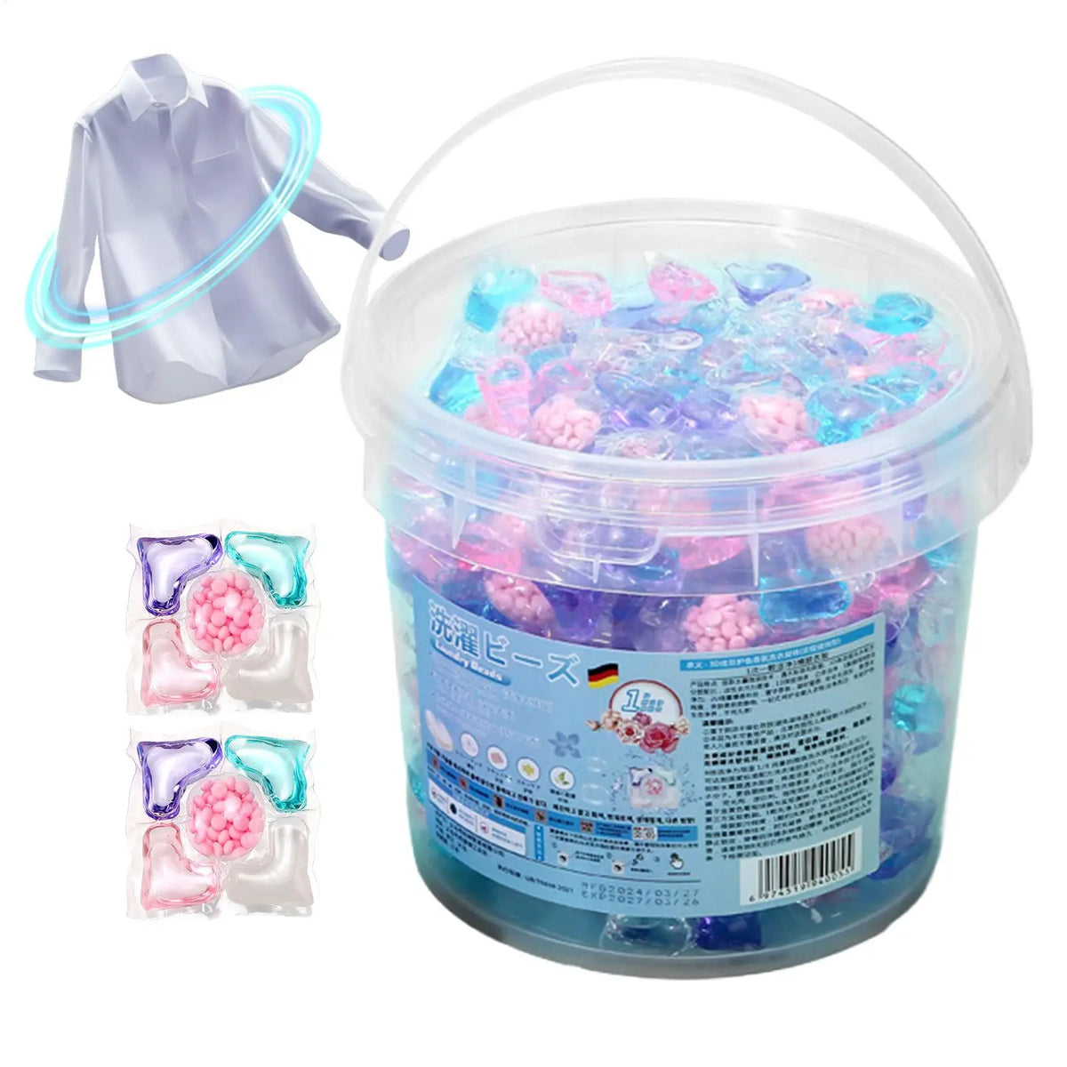 5-in-1 Laundry Detergent Pods – 40 Fragrance Capsule Balls Laundry Detergent Pods Babs