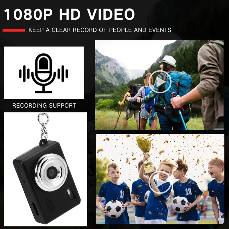 1080P Mini Keychain Camera – Portable CCD Digital Camcorder Mini Digital Camera Babs