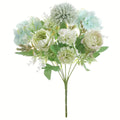 Artificial Silk Peony Hydrangea Bouquet – Wedding & Home Decor Artificial Flower Bouquet Babs color 4 3 pcs