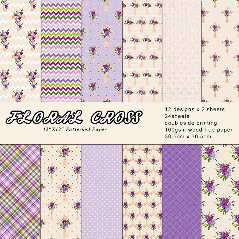 Christmas Vintage Scrapbook Paper Pad 6x6 – 24 Single-Sided Sheets Scrapbook Paper Pad Babs 2