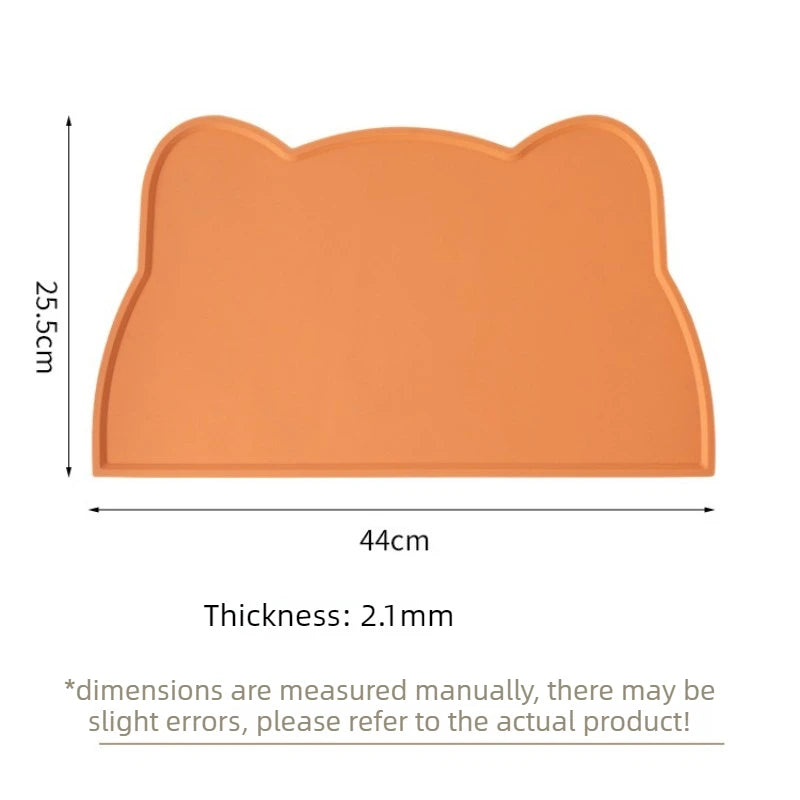 Silicone Pet Bowl Mat – Non-Slip, Waterproof Feeding Pad for Cats & Dogs Pet Feeding Mat Babs
