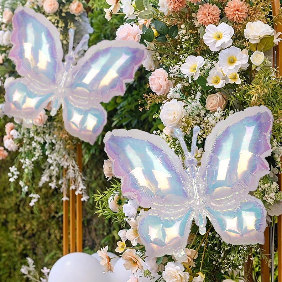 2pcs Gradient Butterfly Foil Balloons – Party & Wedding Decor Foil Party Balloons Babs