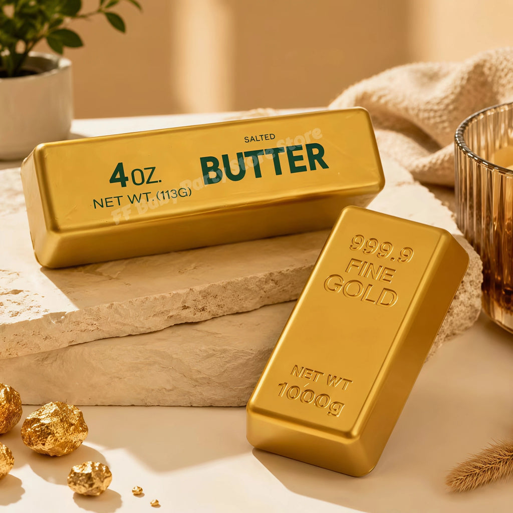 Gold Bar Squishy Slow Rising Fidget Toy | Fun Party Favor Squishy Fidget Toy Babs