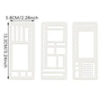 3pcs Polka Dot Diary Template Set – DIY Card & Journal Stencils DIY Craft Stencil Set Babs notepad template
