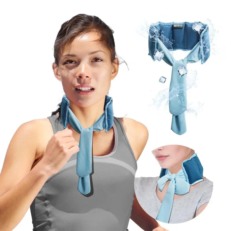 Reusable Cooling Neck Wrap Ice Scarf – Unisex Summer Sport Cooling Neck Wrap Babs