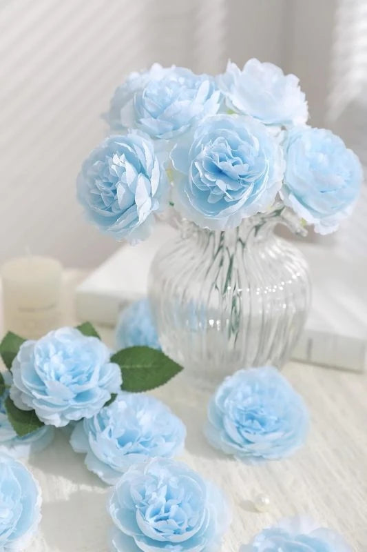 Silk Peony Artificial Flowers 12/24pc – Wedding & Home Décor Artificial Silk Flowers Babs Color 13 24 PCS