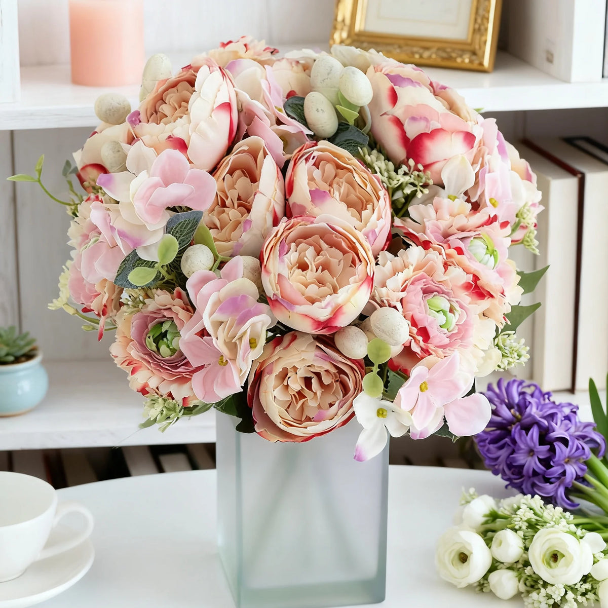 Artificial Silk Rose Bridal Bouquet – Wedding & Home Decor Artificial Flower Bouquet Babs