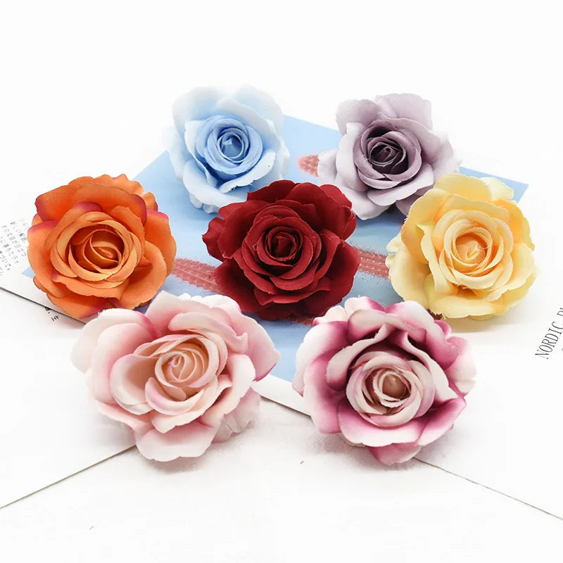 Silk Artificial Rose Flower Heads – Wedding & DIY Decor Artificial Flower Heads Babs