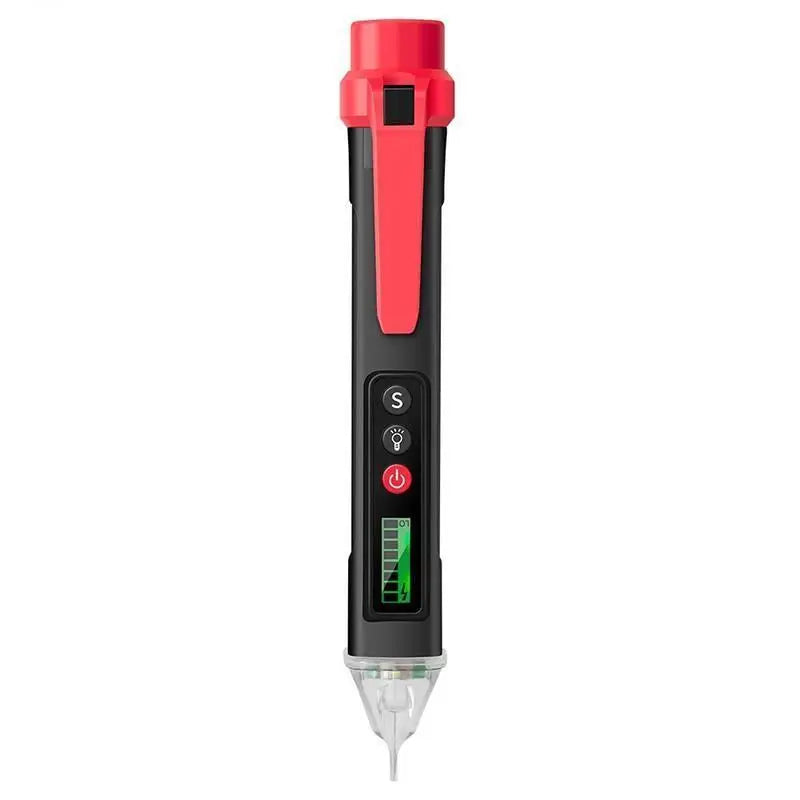 Non-Contact Digital Voltage Tester Pen AC/DC 12-1000V Voltage Tester Pen Babs Black