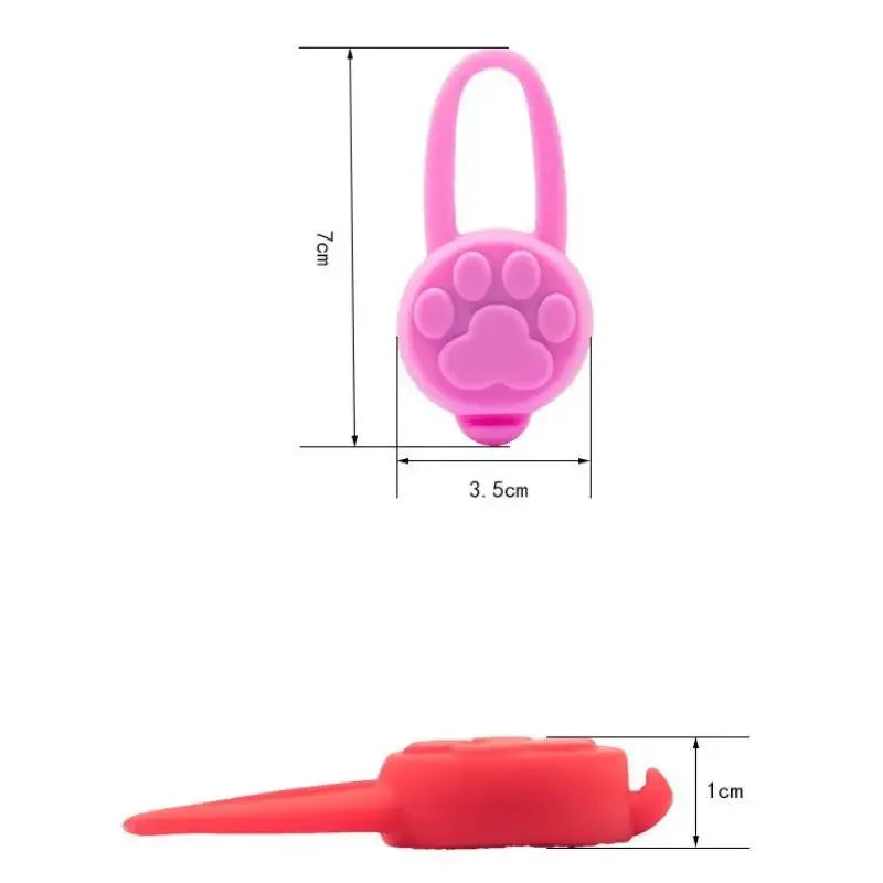 LED Glowing Dog Tag Night Safety Light | Pet Collar Pendant Pet Safety Light Babs