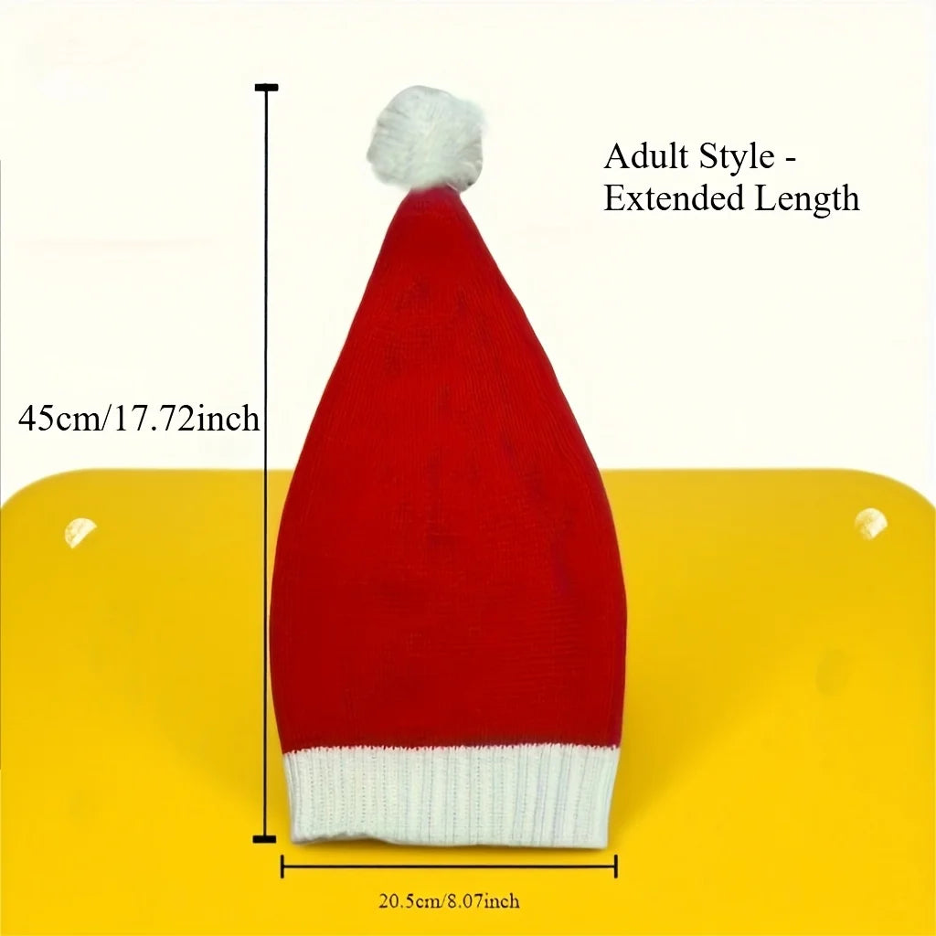 2PCS Extended Knitted Christmas Hats – Holiday Party Dress Up Knitted Holiday Hat Babs