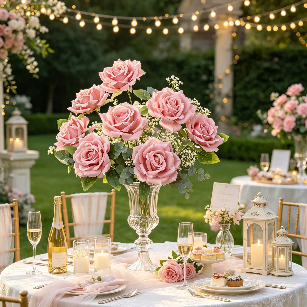 Artificial Silk Peony Bouquet – Wedding & Home Décor Flowers Artificial Flower Bouquet Babs